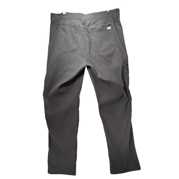 Orvis Mens Gray Nylon Blend Fishing Hiking Pants Zipper Pockets 38x34 - Picture 3 of 13